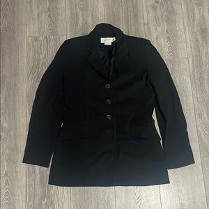 Jones New York Black Blazer Classic Suit Jacket